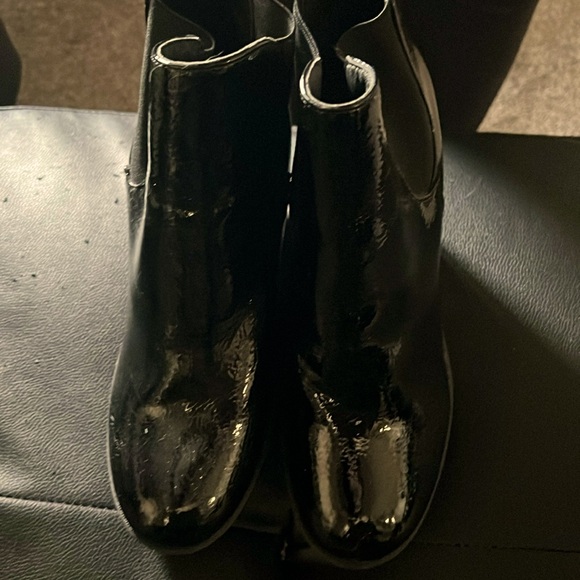 NWOT AVON MARK  Brand Patton leather Rain platform boots - Picture 1 of 5